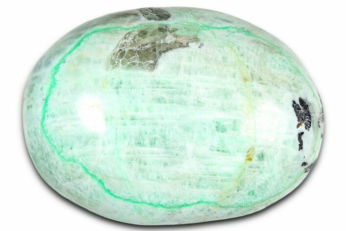 Polished Green Garnierite Stone - Madagascar #366384